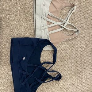 Lululemon energy style bras size 8.